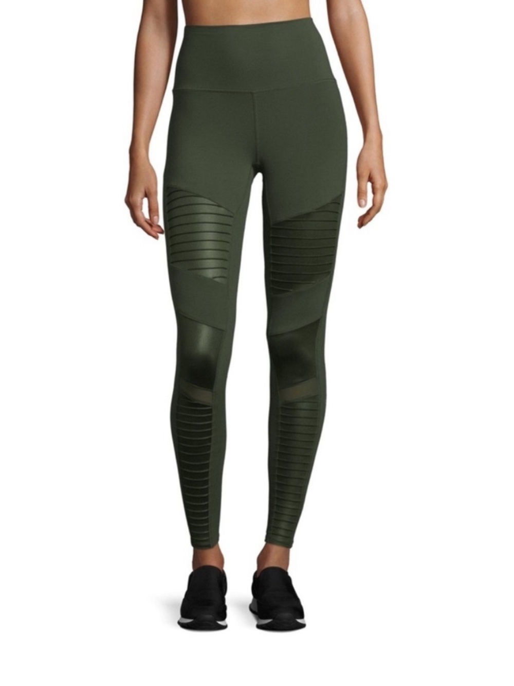Alo Green Moto style legging high waisted